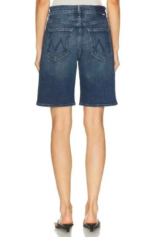 Blue Denim Cotton Pocket Shorts
