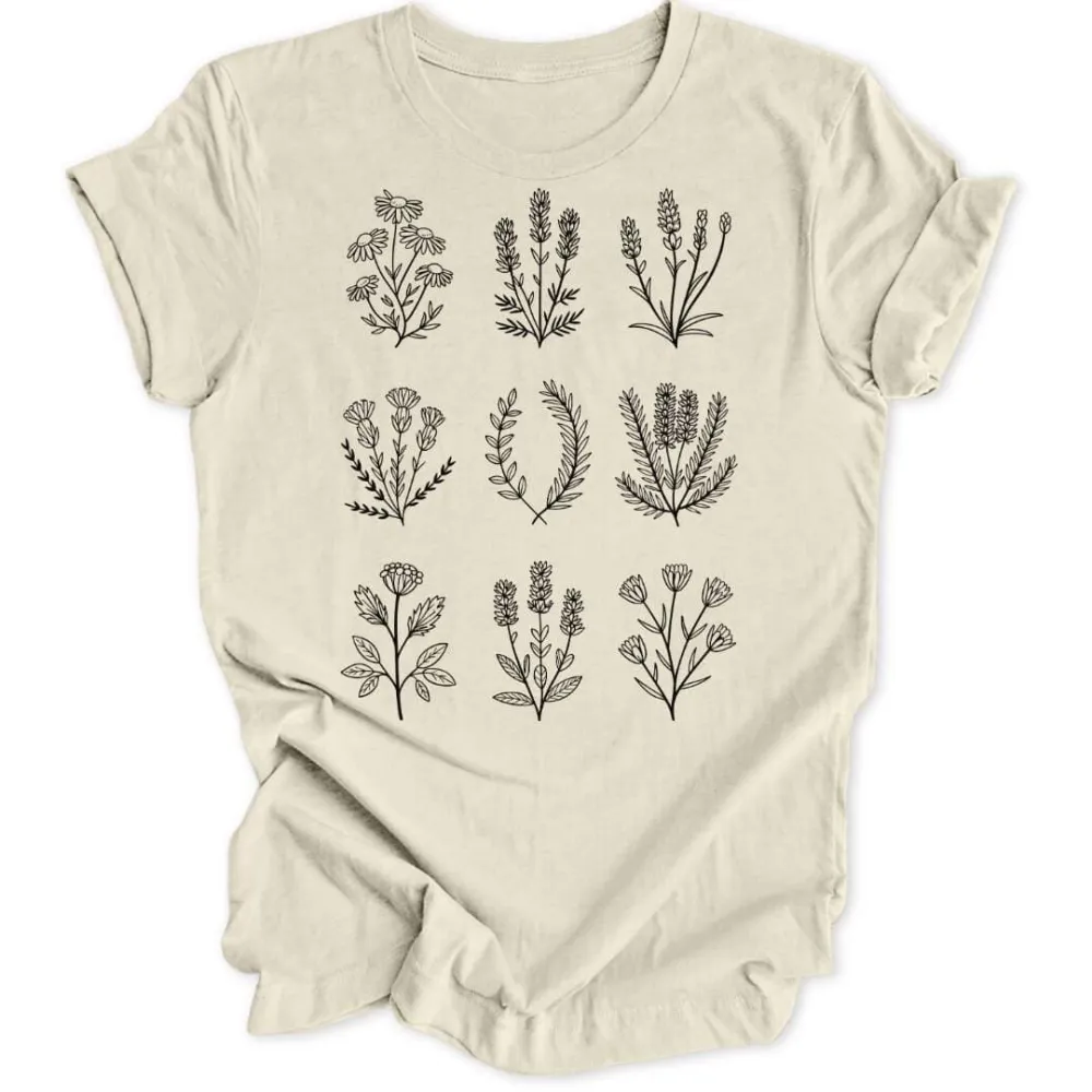 Blooming Grid Unisex T-Shirt