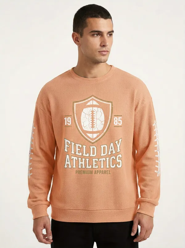 Football Graphic Casual Hoodie