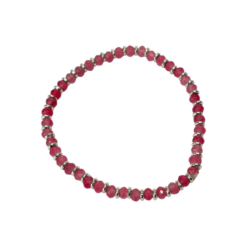 Stretch Gemstone Crystal Bracelet