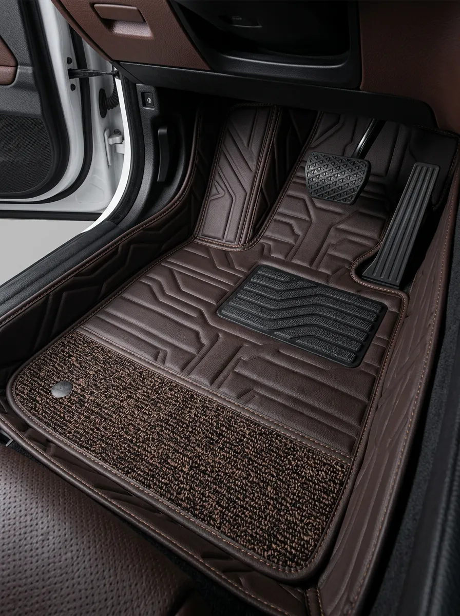 Refined Quilted Car Floor Mats