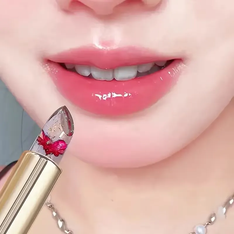 Gold-Tube Flower Lip Gloss Set