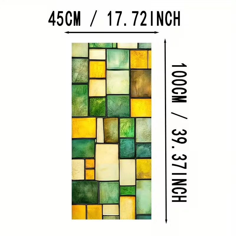 Retro Mosaic Window Decal
