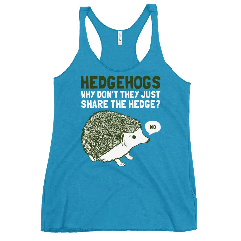 Hedgehog Animal Racerback Tank