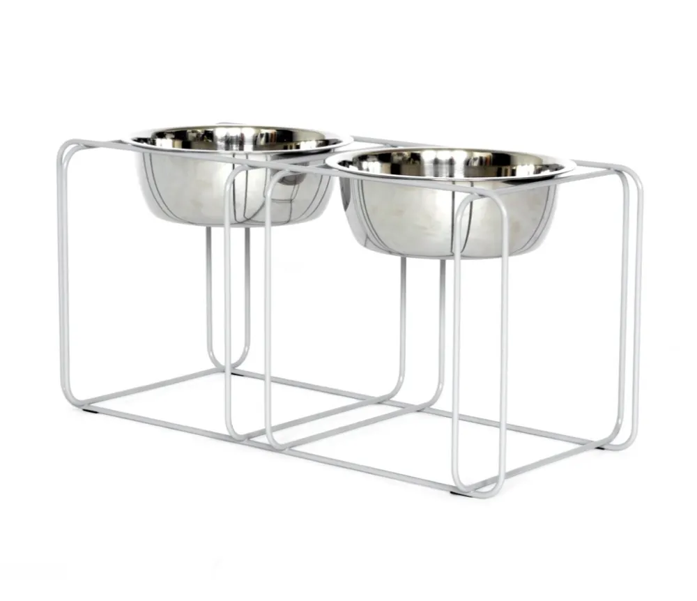Elevated Compact Adjustable Pet Bowl Stand