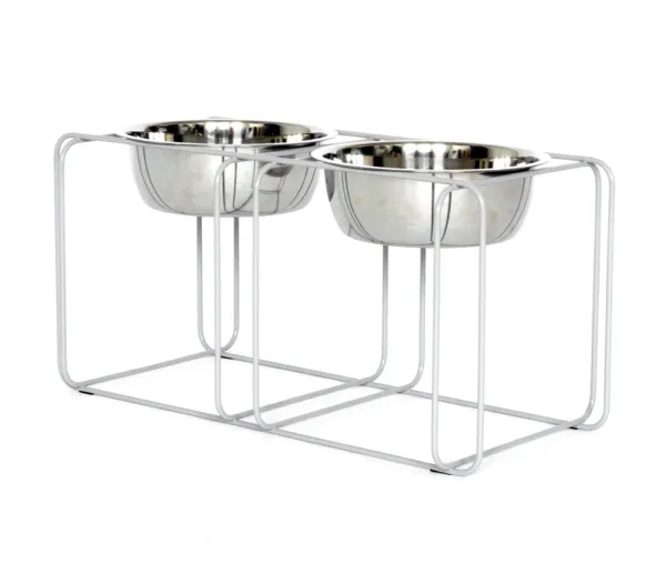 Elevated Compact Adjustable Pet Bowl Stand