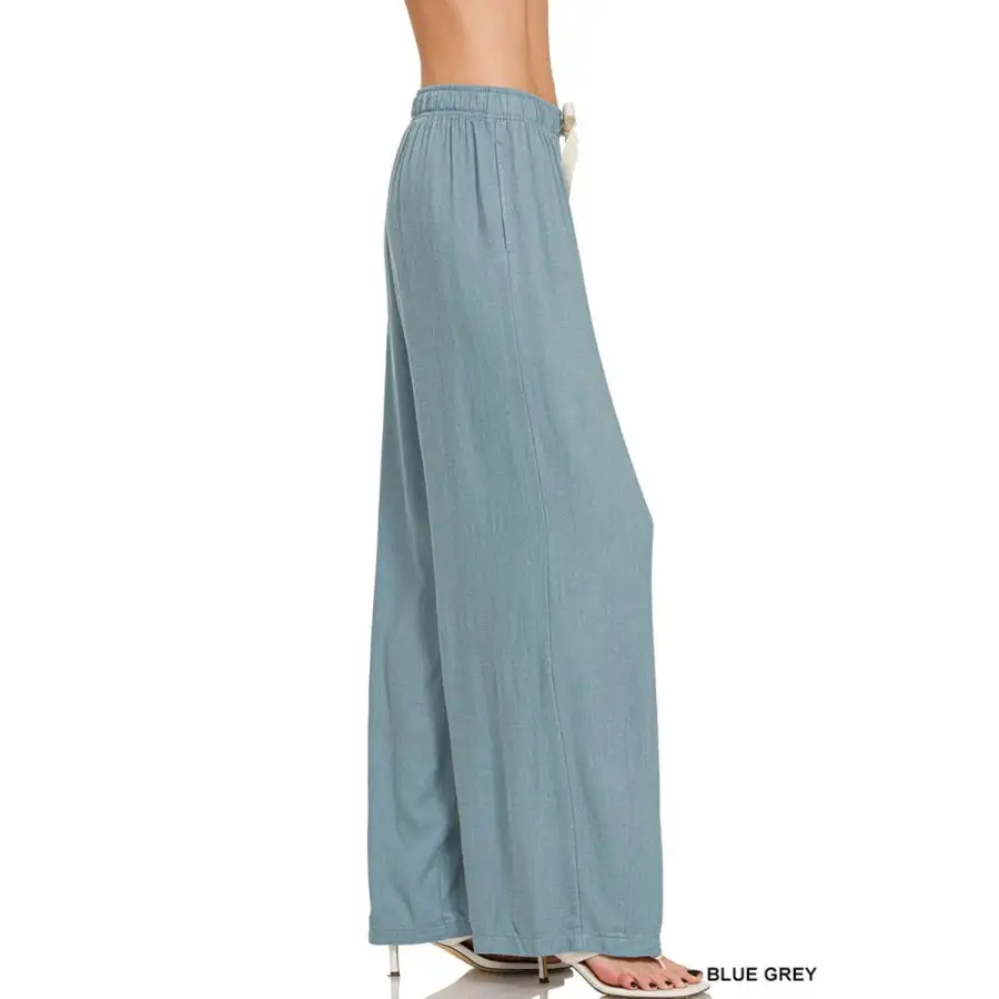 Classic Linen Drawstring Pants