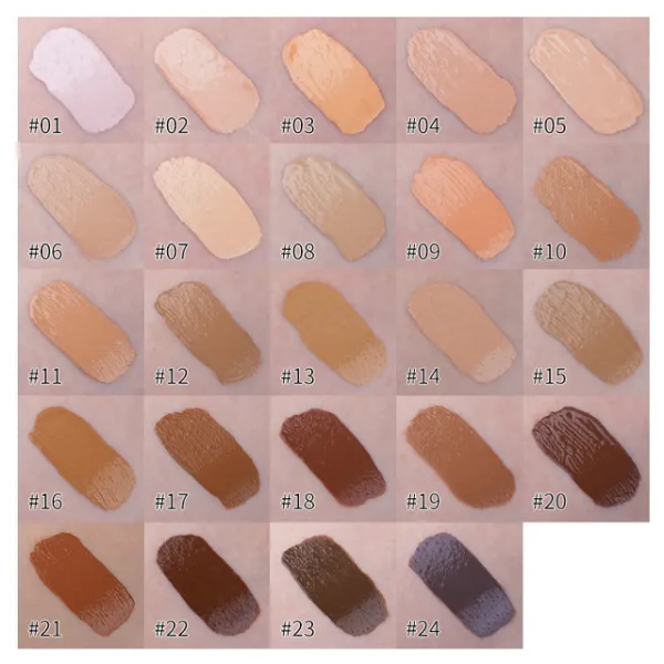 Tinted Serum Foundation Anti-aging Liquid Foundation for Dark Skin