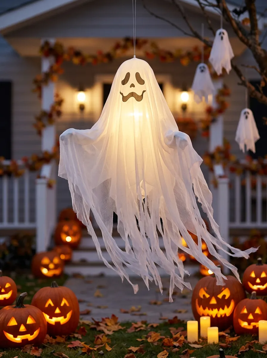 Spooky-Ghost Halloween Yard Decoration