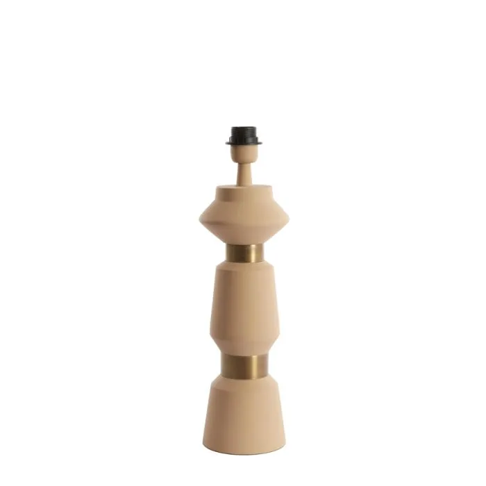 Brown Ceramic Tall Lamp Base