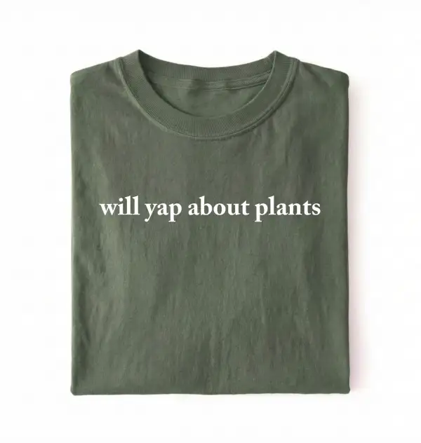 Plant Theme Relaxed Graphic Cotton Tee