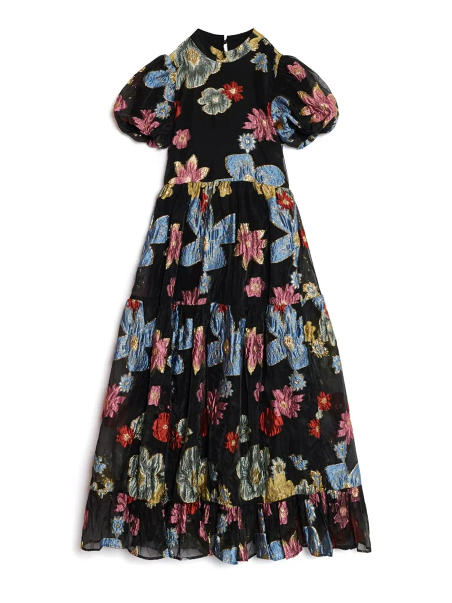Jacquard Midi Dress