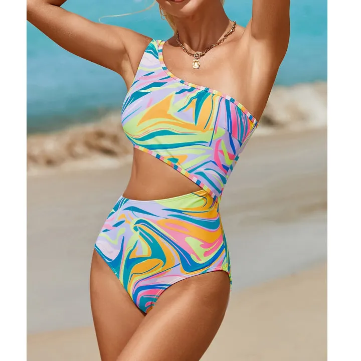 Women's Sleek Cutout One-Piece Swimsuit