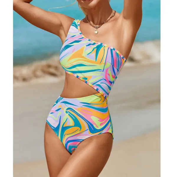 Women's Sleek Cutout One-Piece Swimsuit