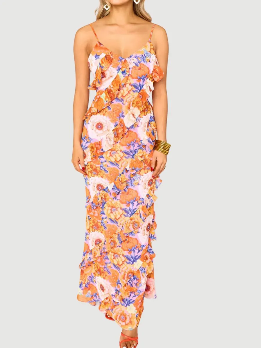 Ruffled Maxi Dress