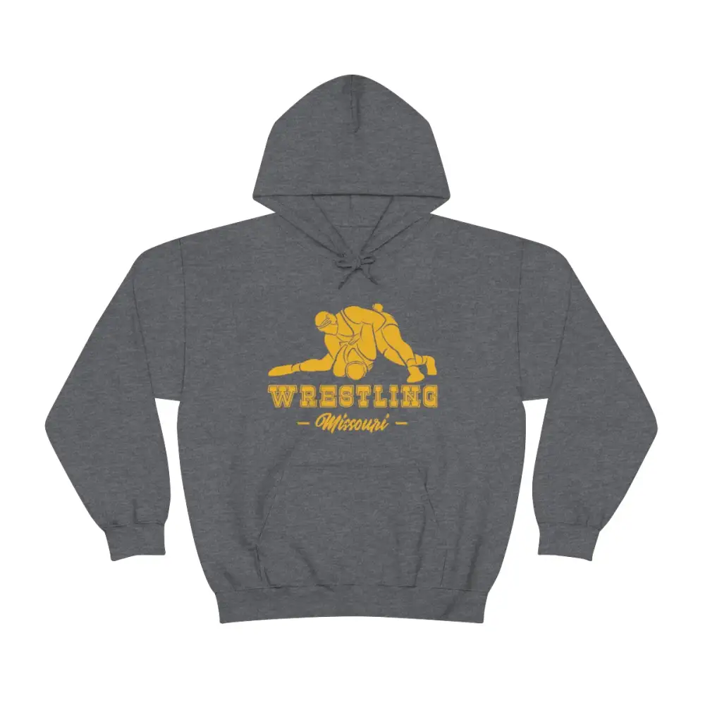 Soft Fleece Classic Print Wrestling Graphic Pullover Hoodie