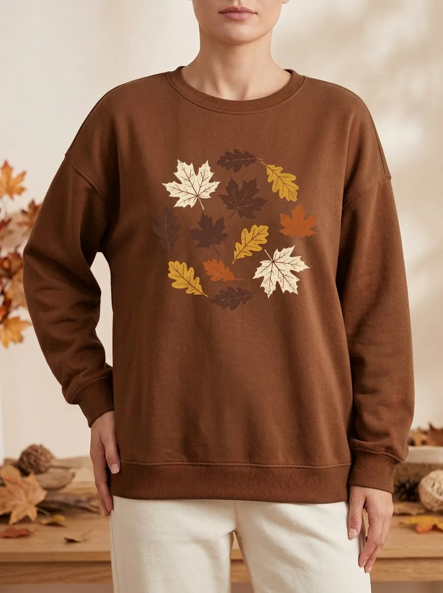 Structured Printed Graphic Sweatshirt