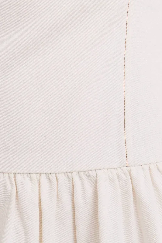Ivory Cotton Blend Dress