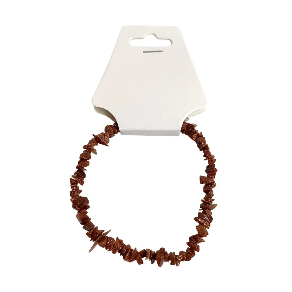Chip-Stone Stretch Gemstone Crystal Bracelet