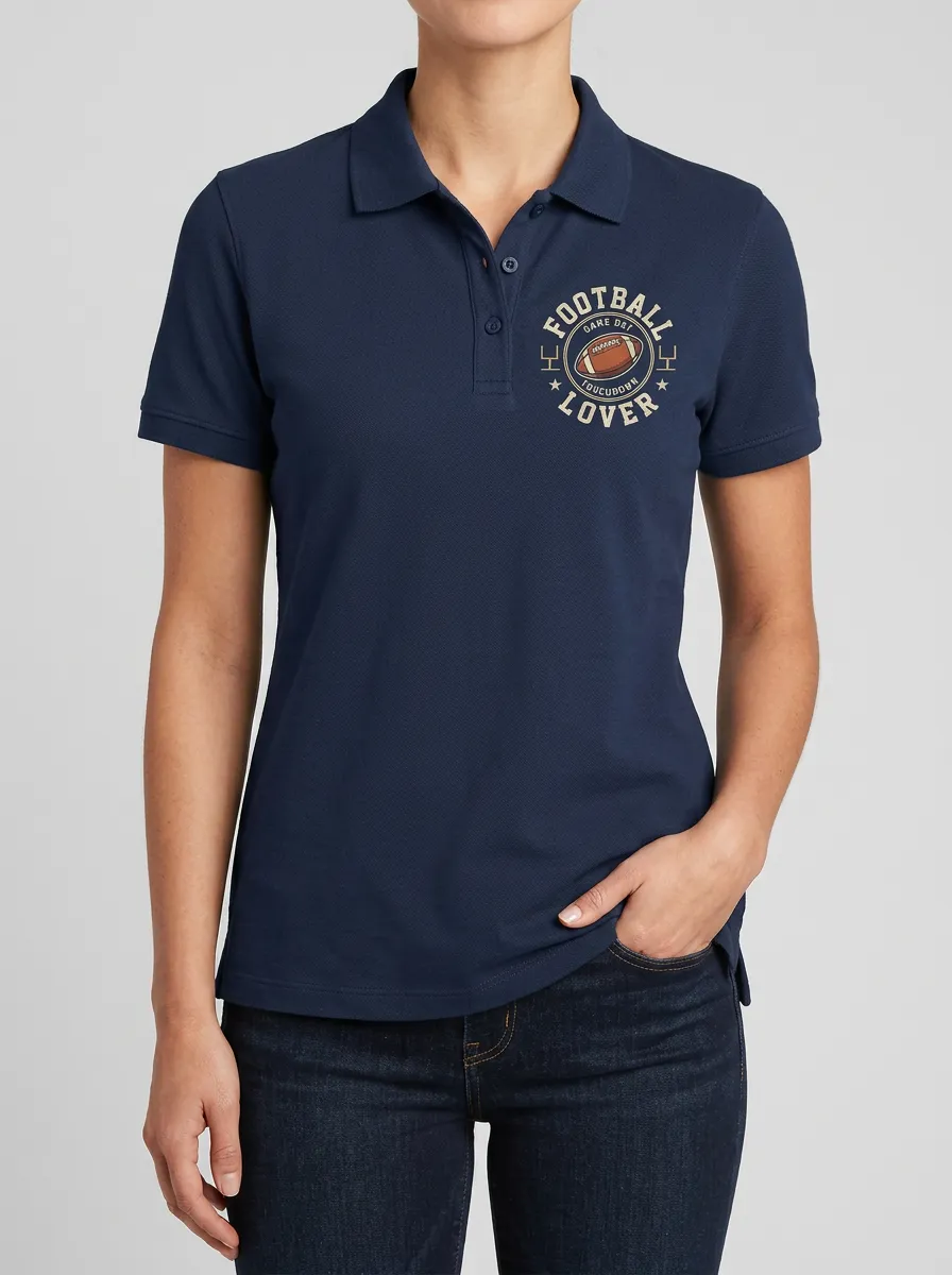 Football Inspired Casual Polo Shirt