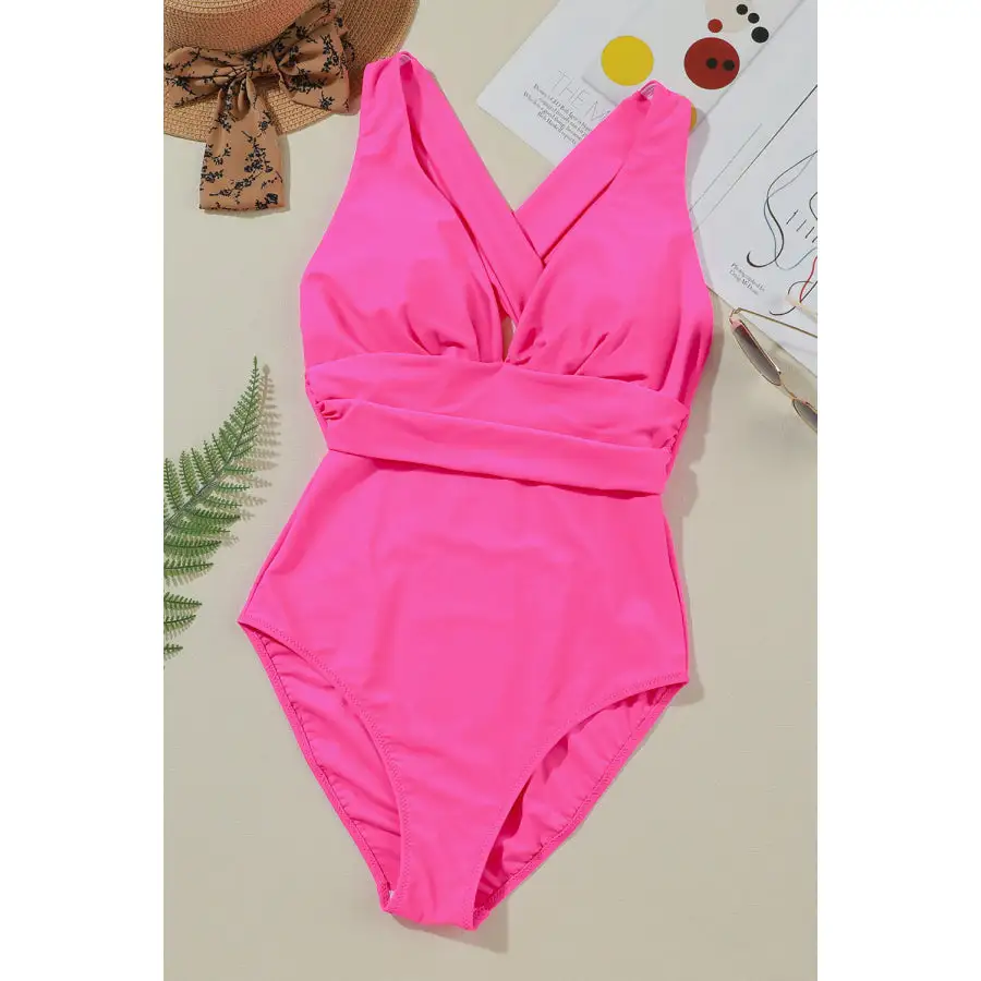 Women's Sleek Crisscross One-Piece Swimsuit