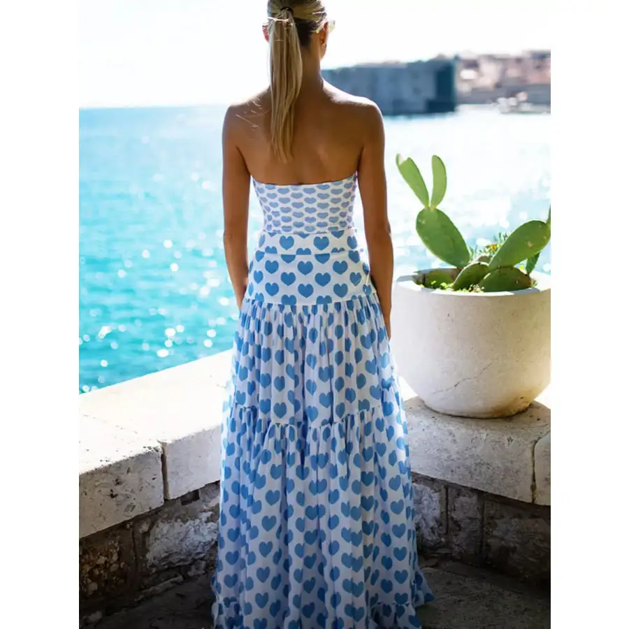 Women's Skirt Printed One-Piece Swimsuit