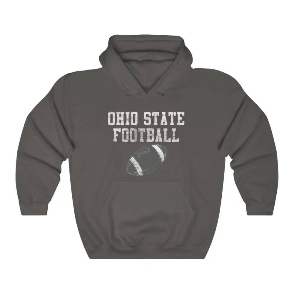 Relaxed Vintage Football Graphic Pullover Hoodie