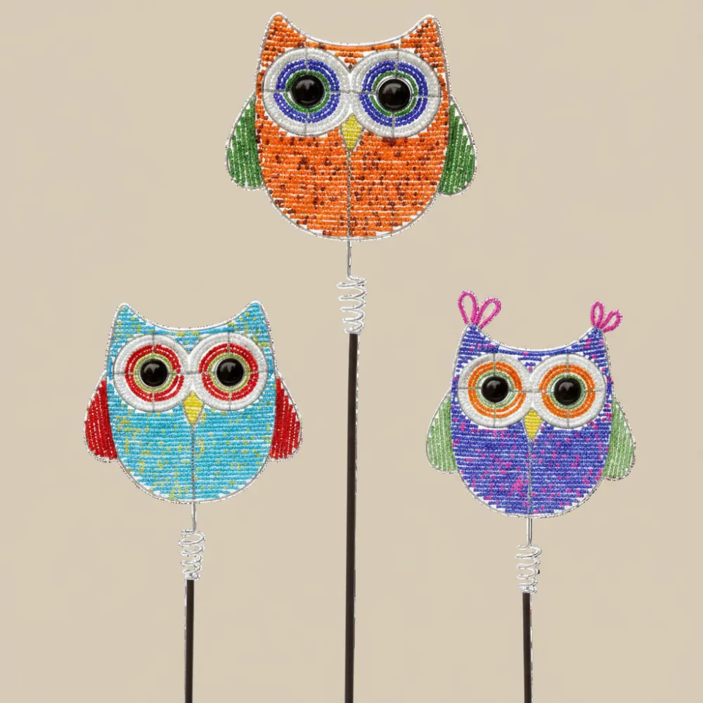 Modern Owl Decorative Garden Stake