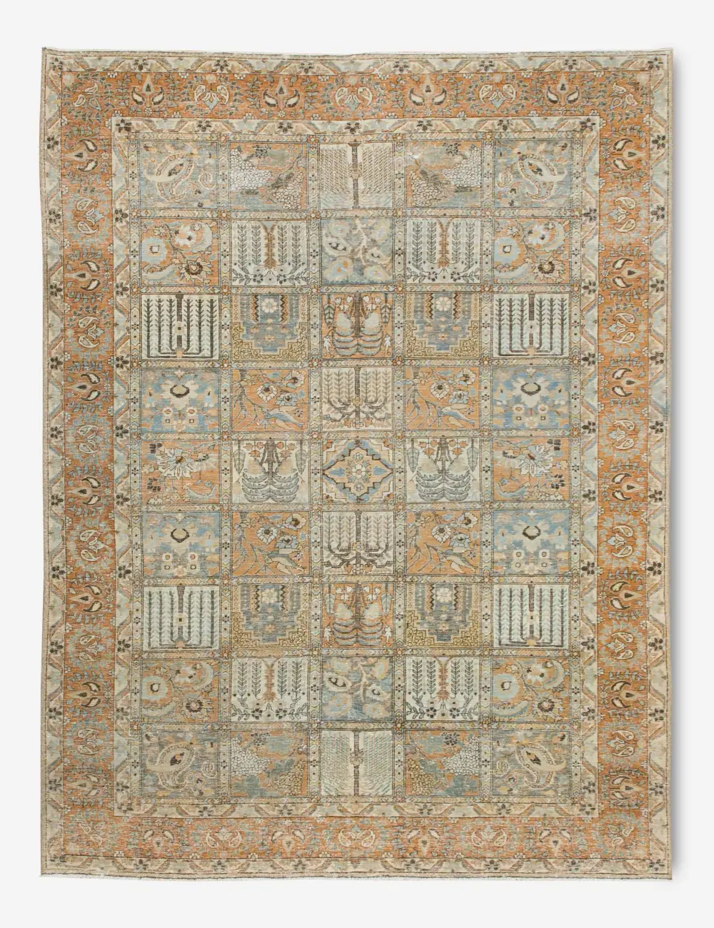 Vintage Inspired Rich Turkish Inspired Hand Knotted Wool Area Rug