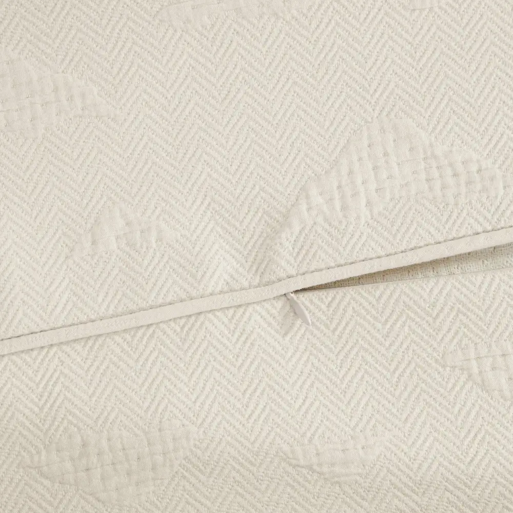 Matelasse Geometric Duvet Cover Set
