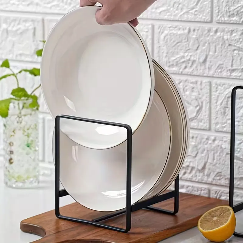 2 Pcs Countertop Plate Drying Rack