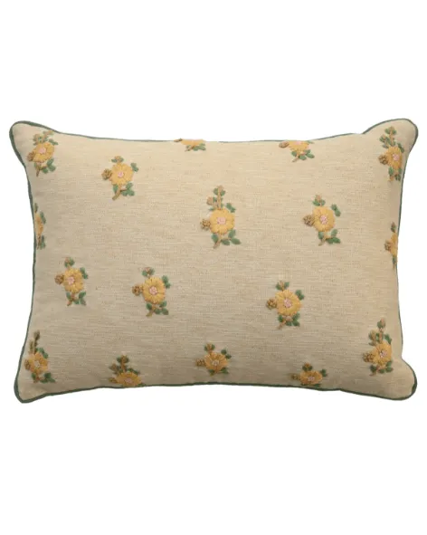 Floral Cotton Decorative Cushion Cover