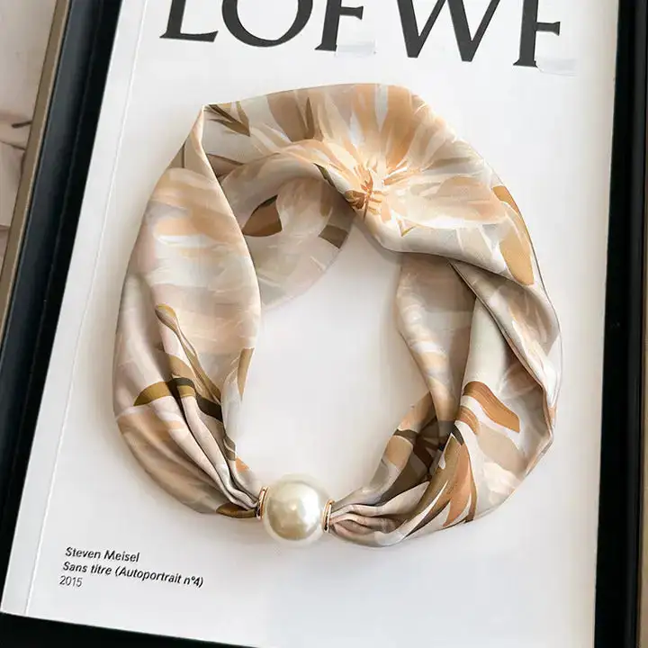 Pearl Silk Statement Necklace