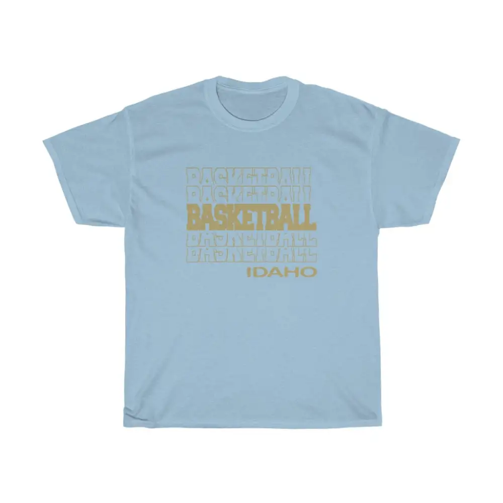 Basketball Idaho in Modern Stacked Lettering