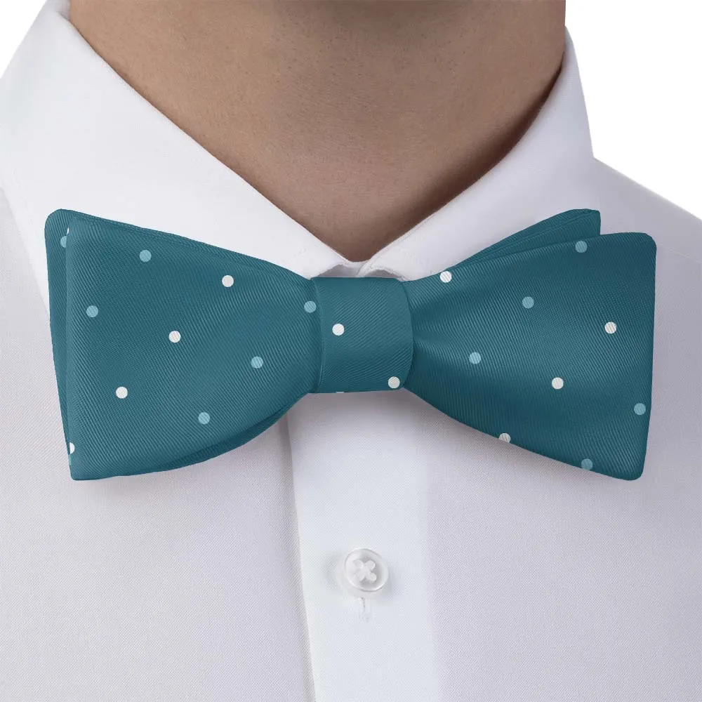 Three Color Dots Motif Bow Tie