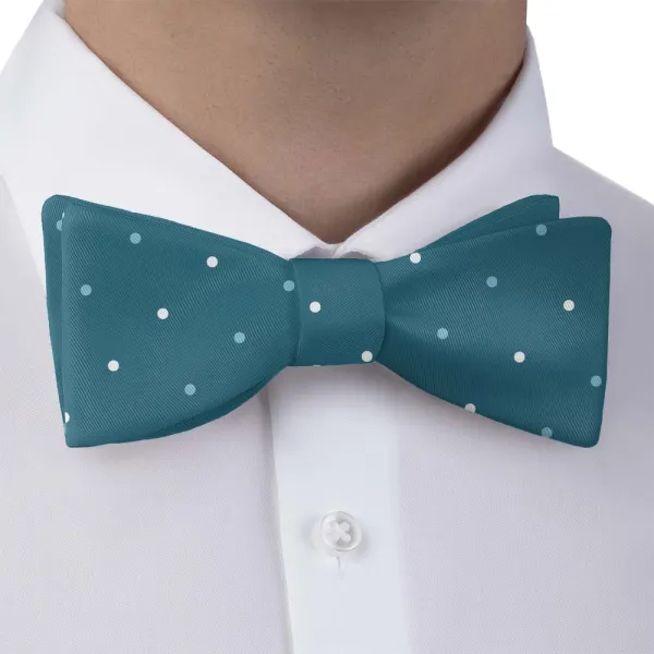 Three Color Dots Motif Bow Tie