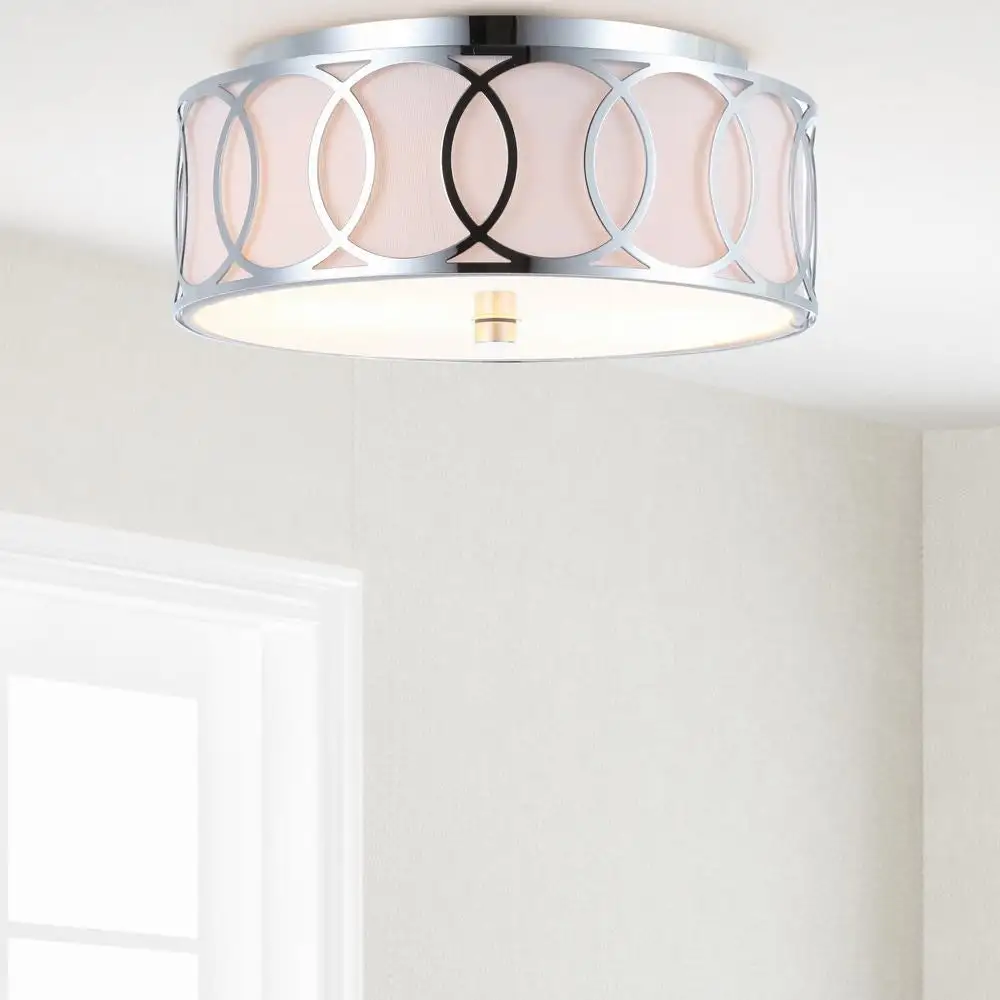 Dual-Light Metal LED Flush Mount