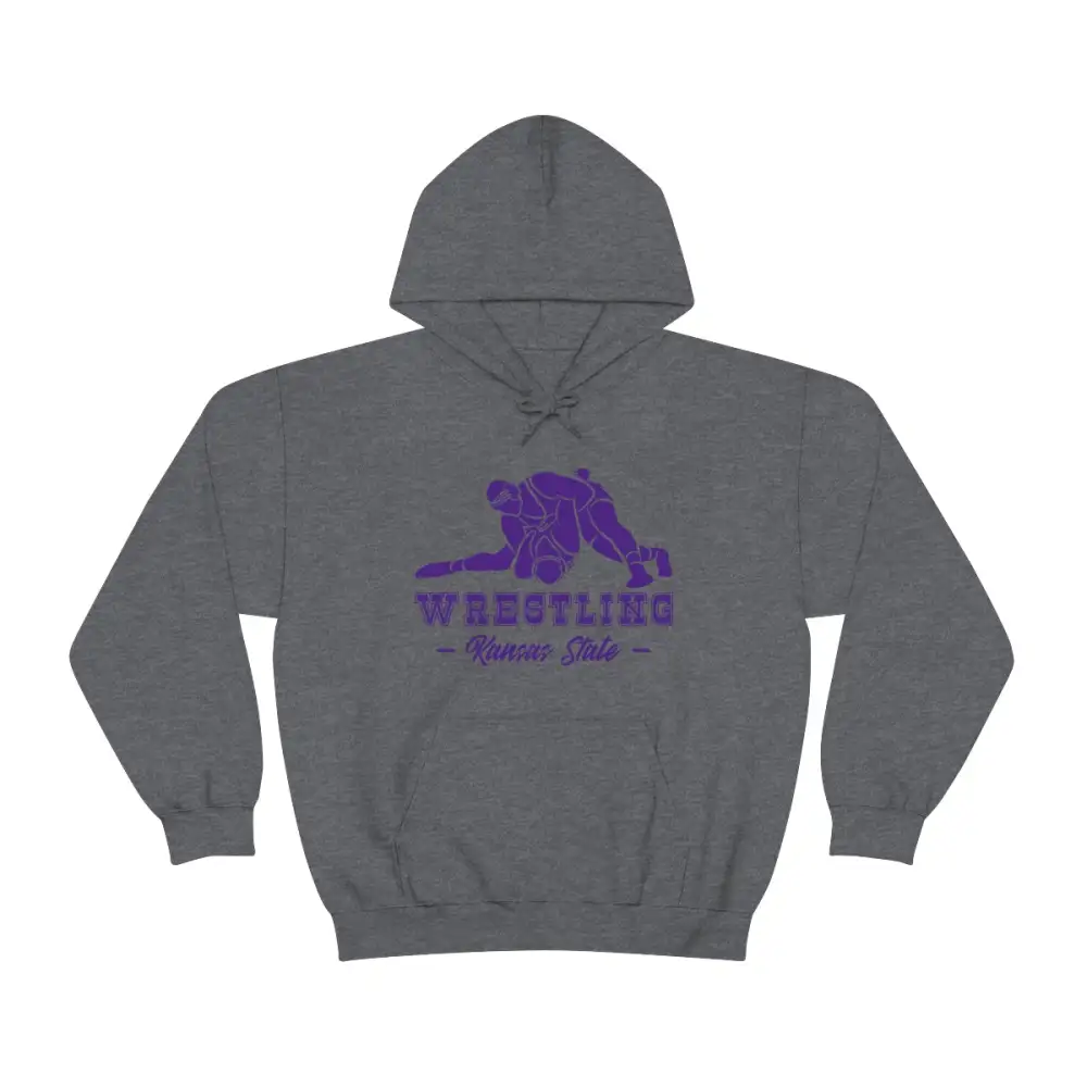 Layering Classic Print Wrestling Graphic Pullover Hoodie