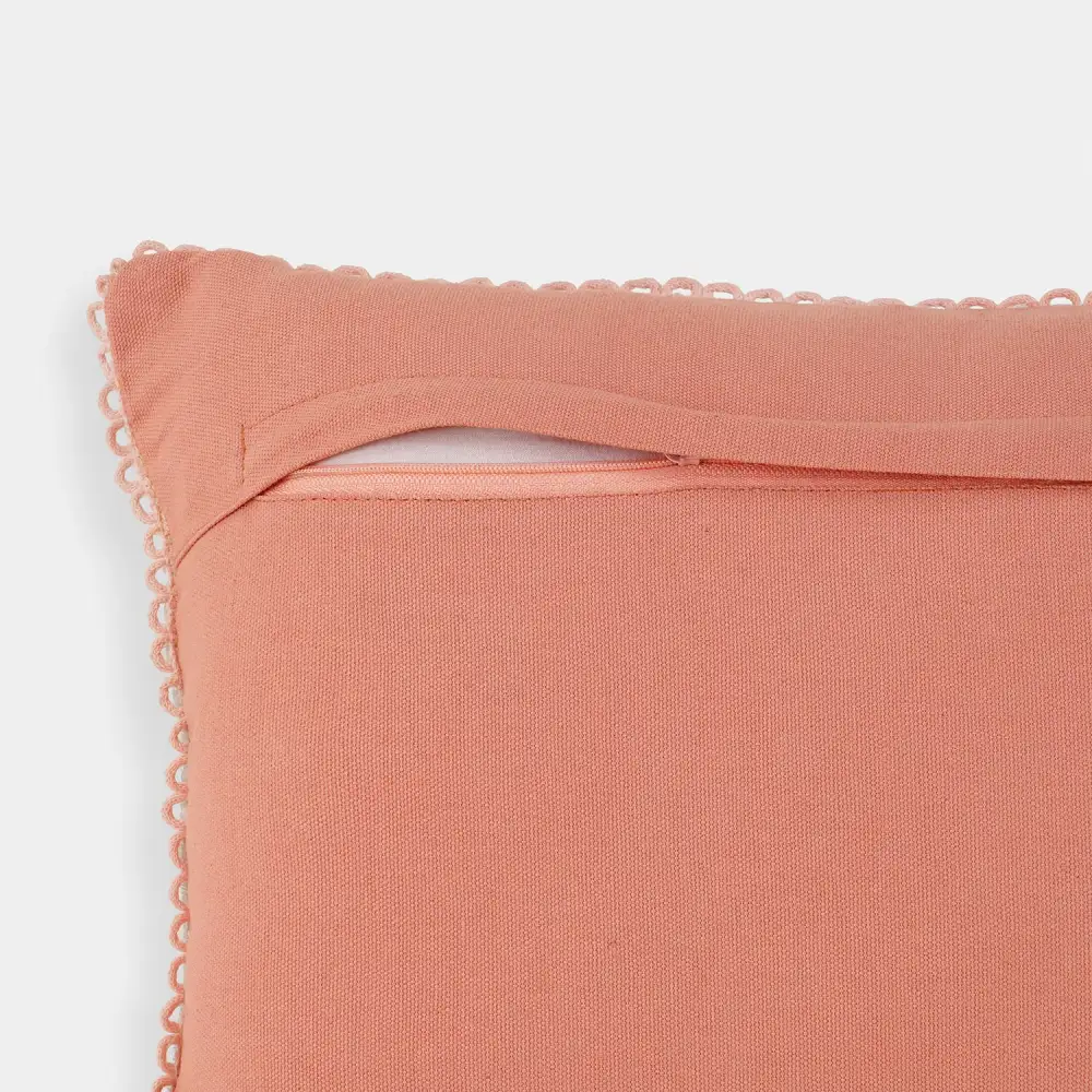 Striped Floral Velvet Cushion Cover