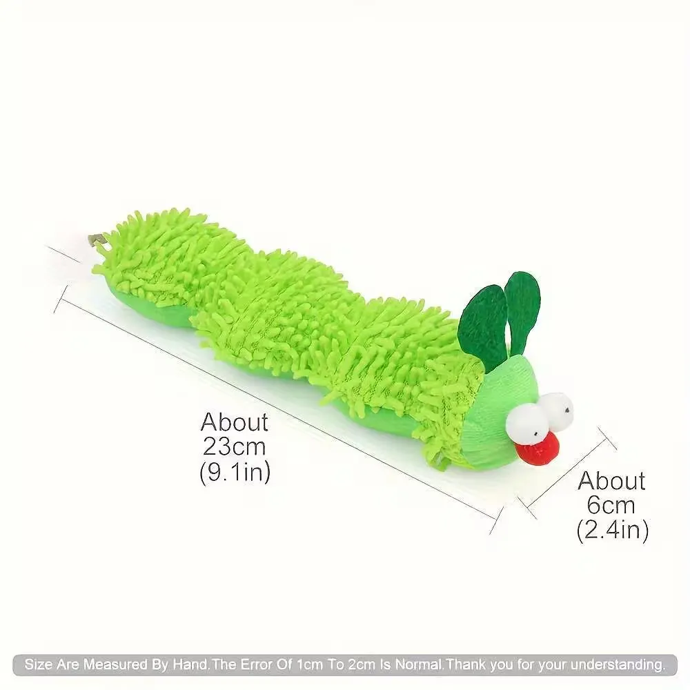 Plush Caterpillar Cat Toy