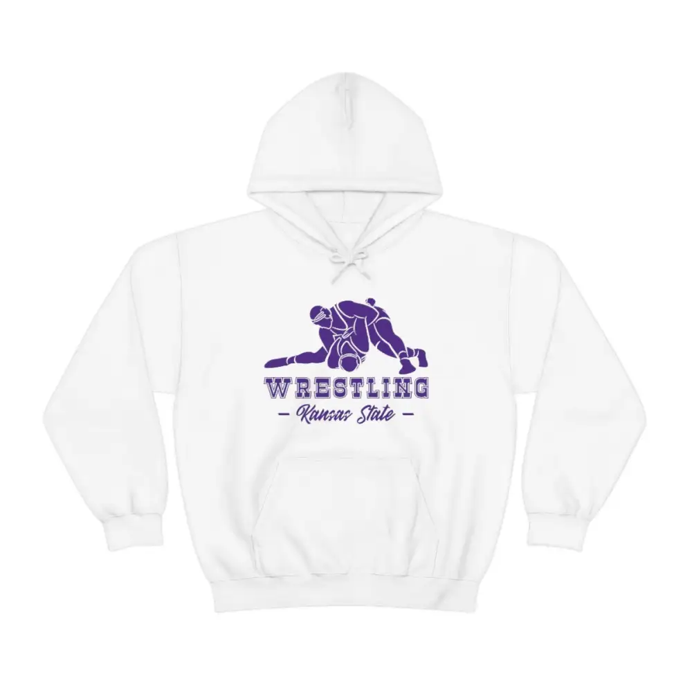 Layering Classic Print Wrestling Graphic Pullover Hoodie
