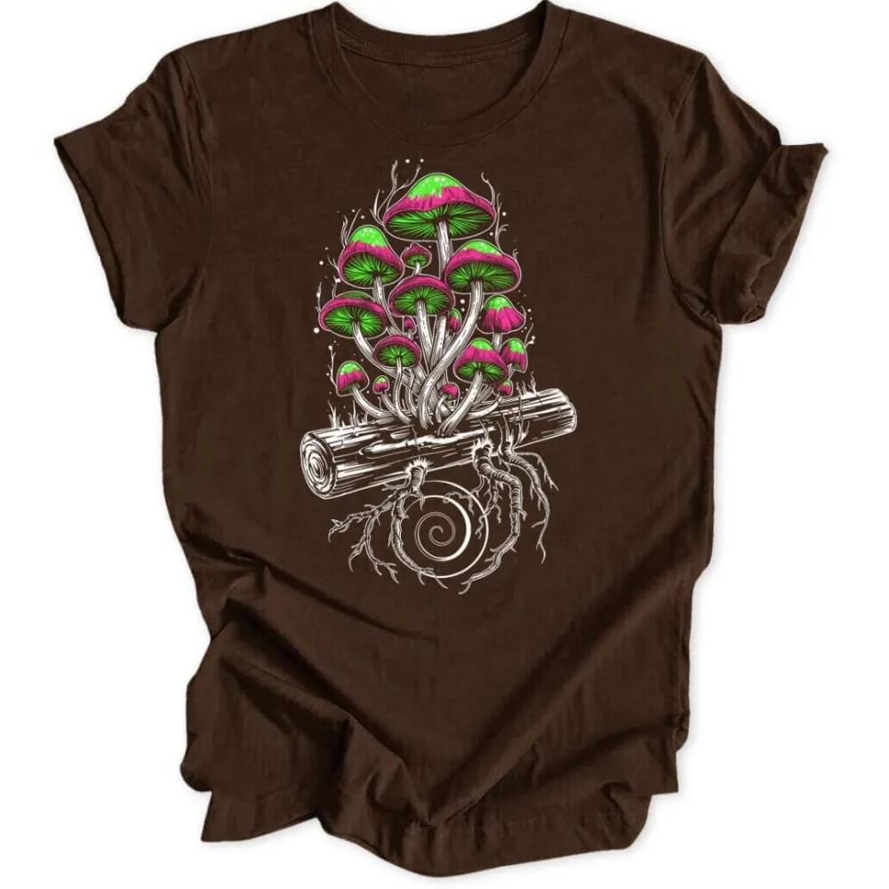Spiraling Mushrooms Unisex T-Shirt