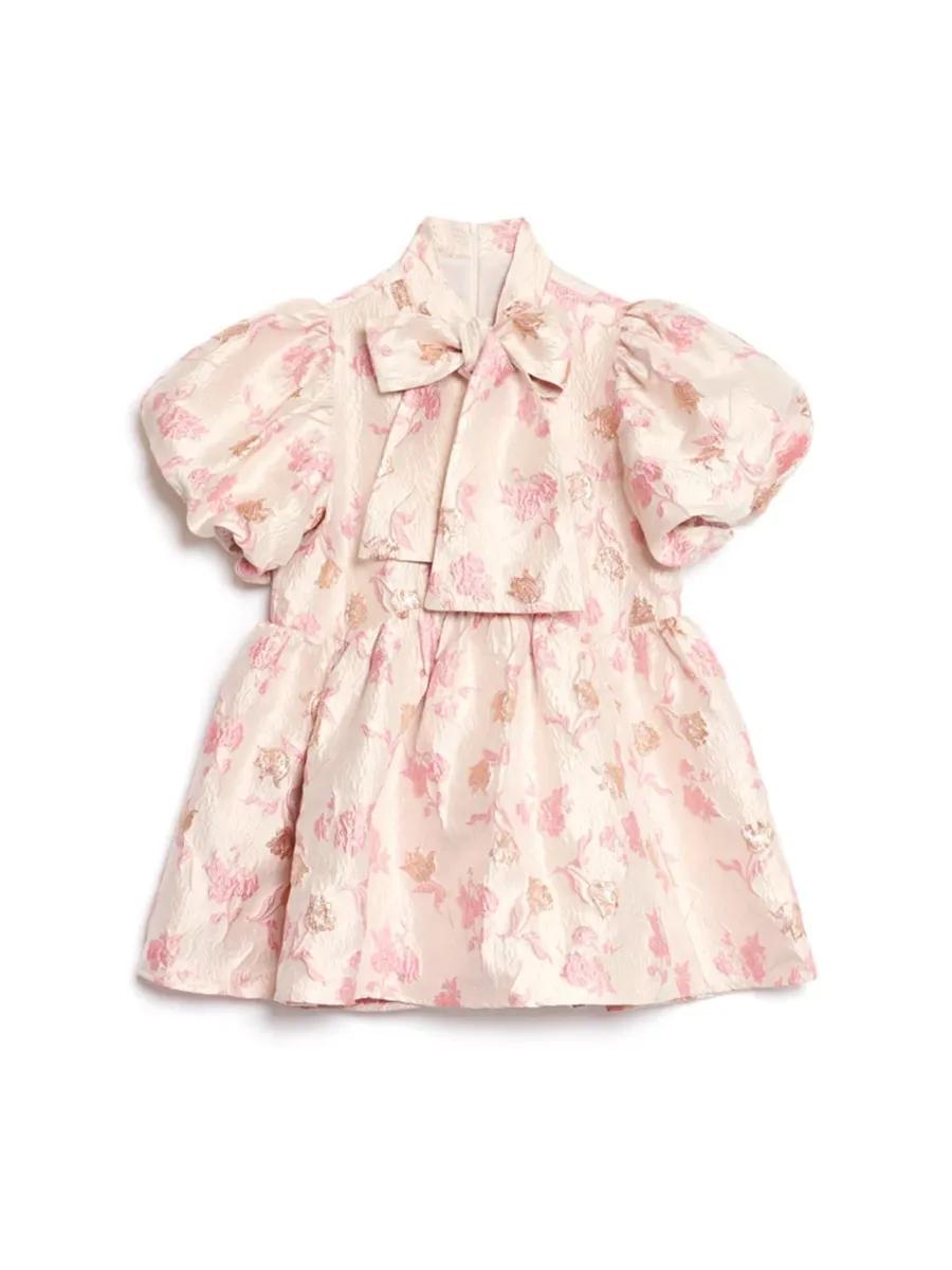 Flower Jacquard Dress