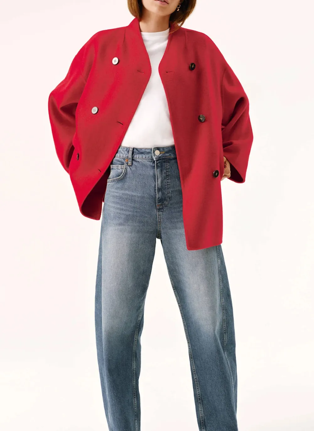 Casual Style Finished Scarf Coat
