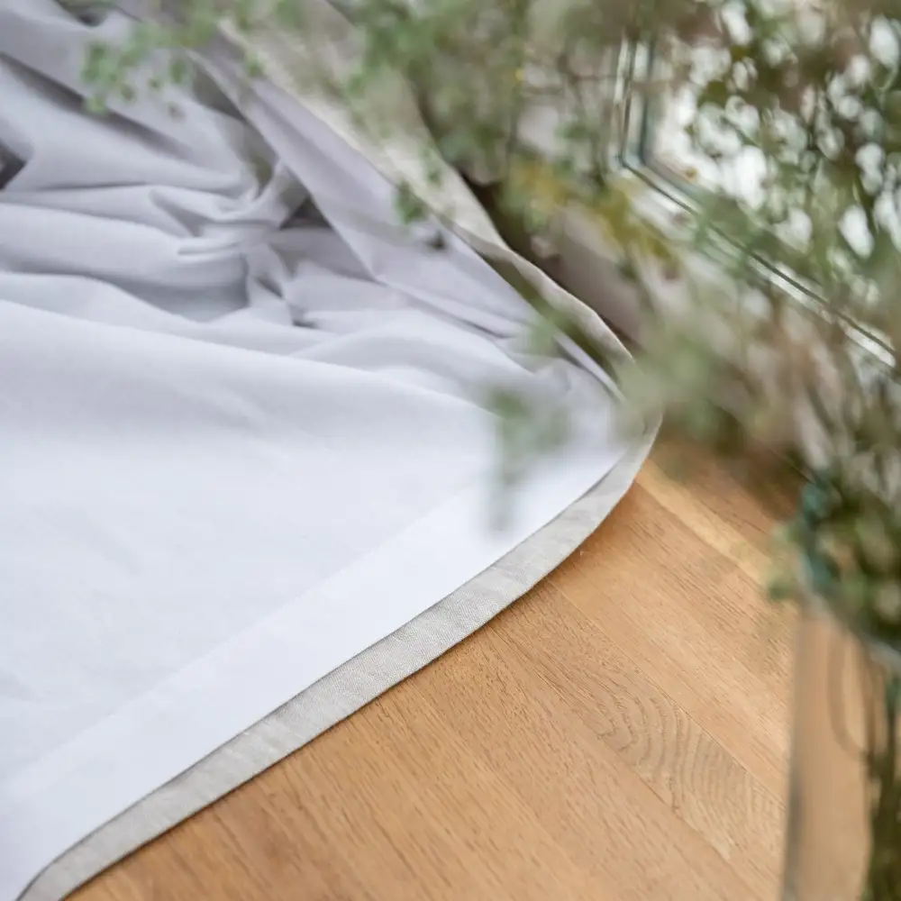 Rod Pocket Linen Curtain Panel