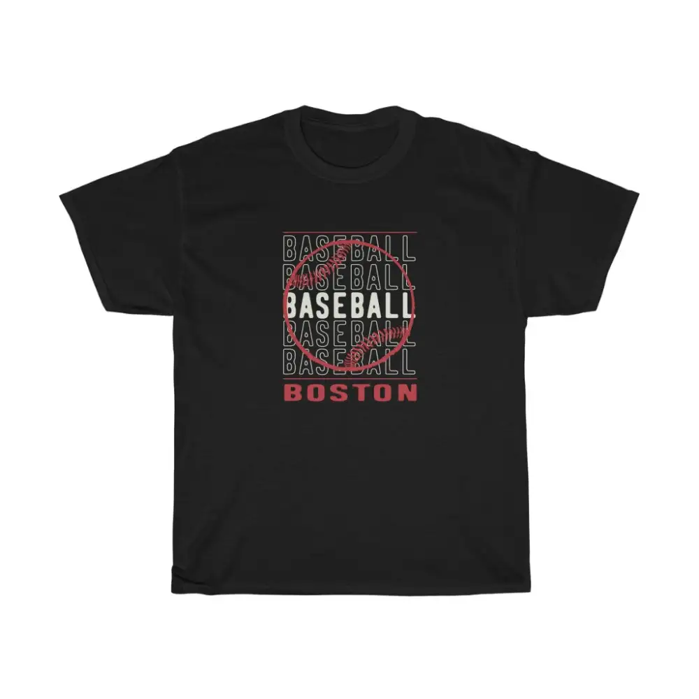 Baseball Boston with Baseball Graphic T-Shirt