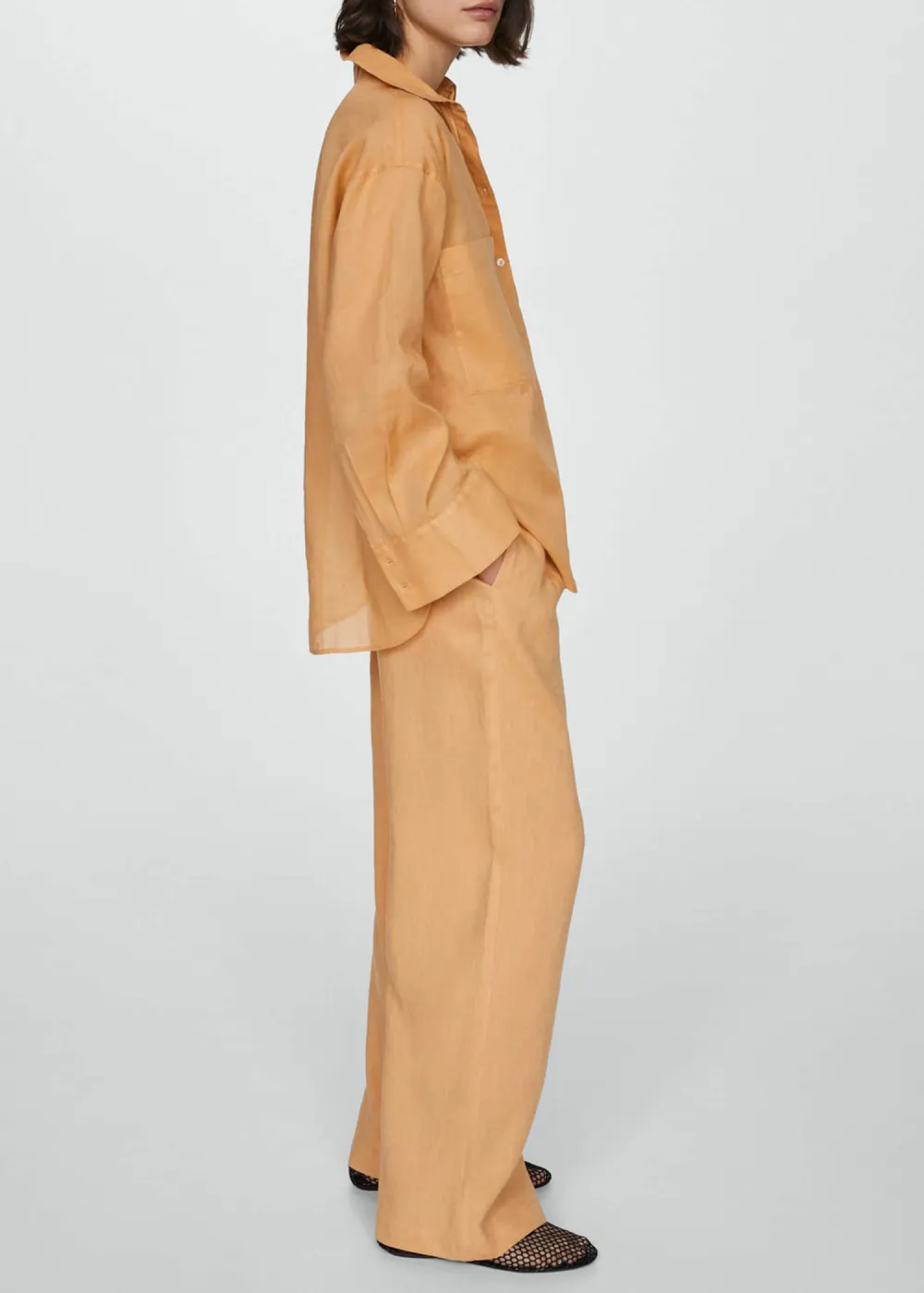 Linen Wideleg Pants