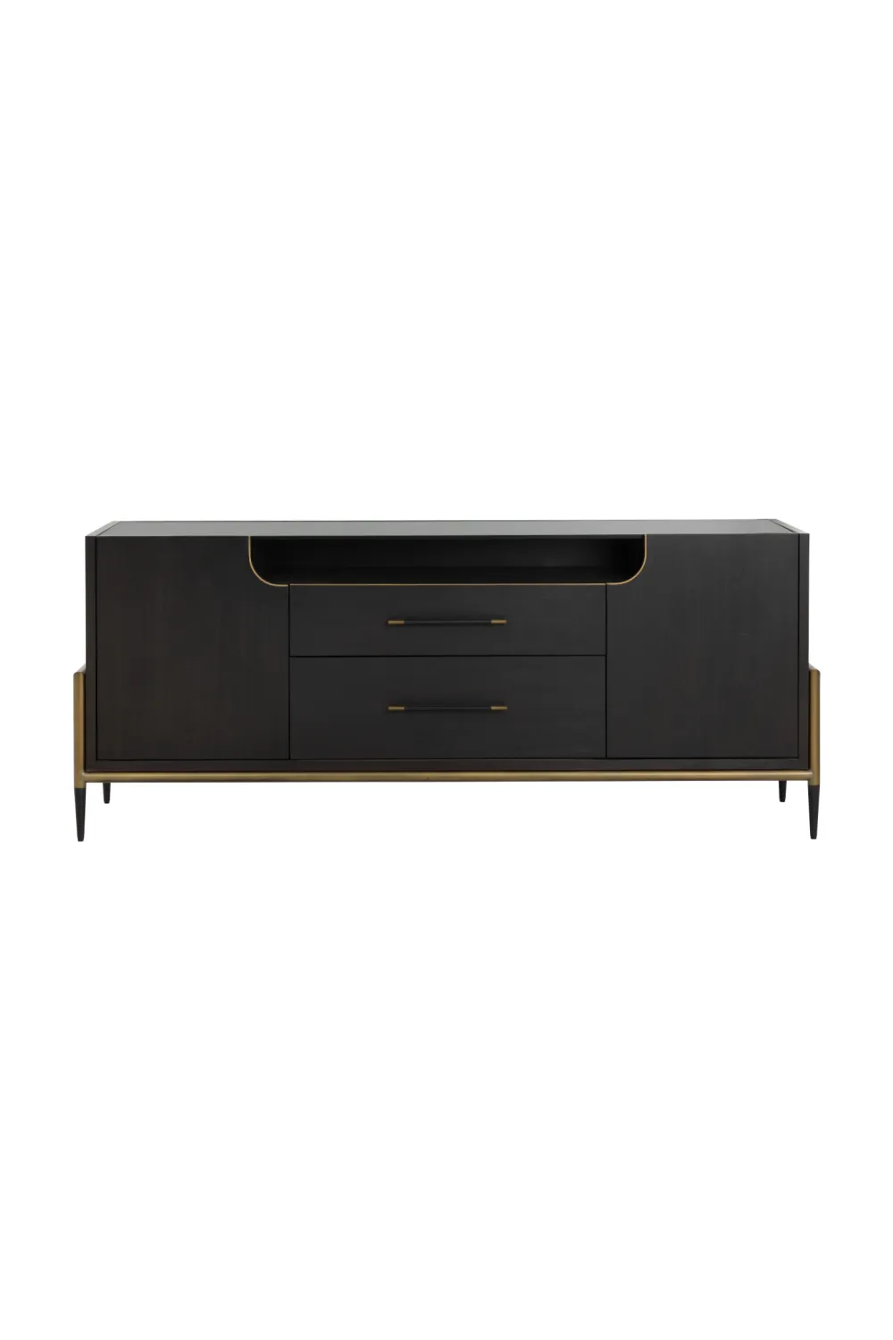 Wooden Two-Drawer Sideboard