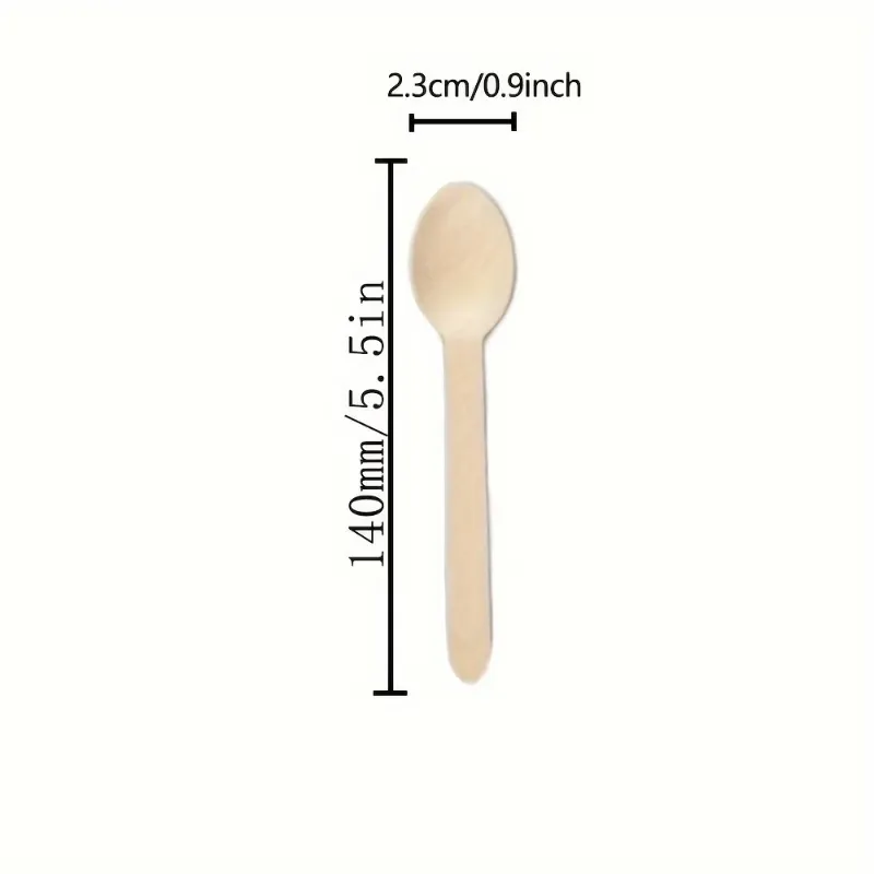 Eco Wooden Disposable Spoons