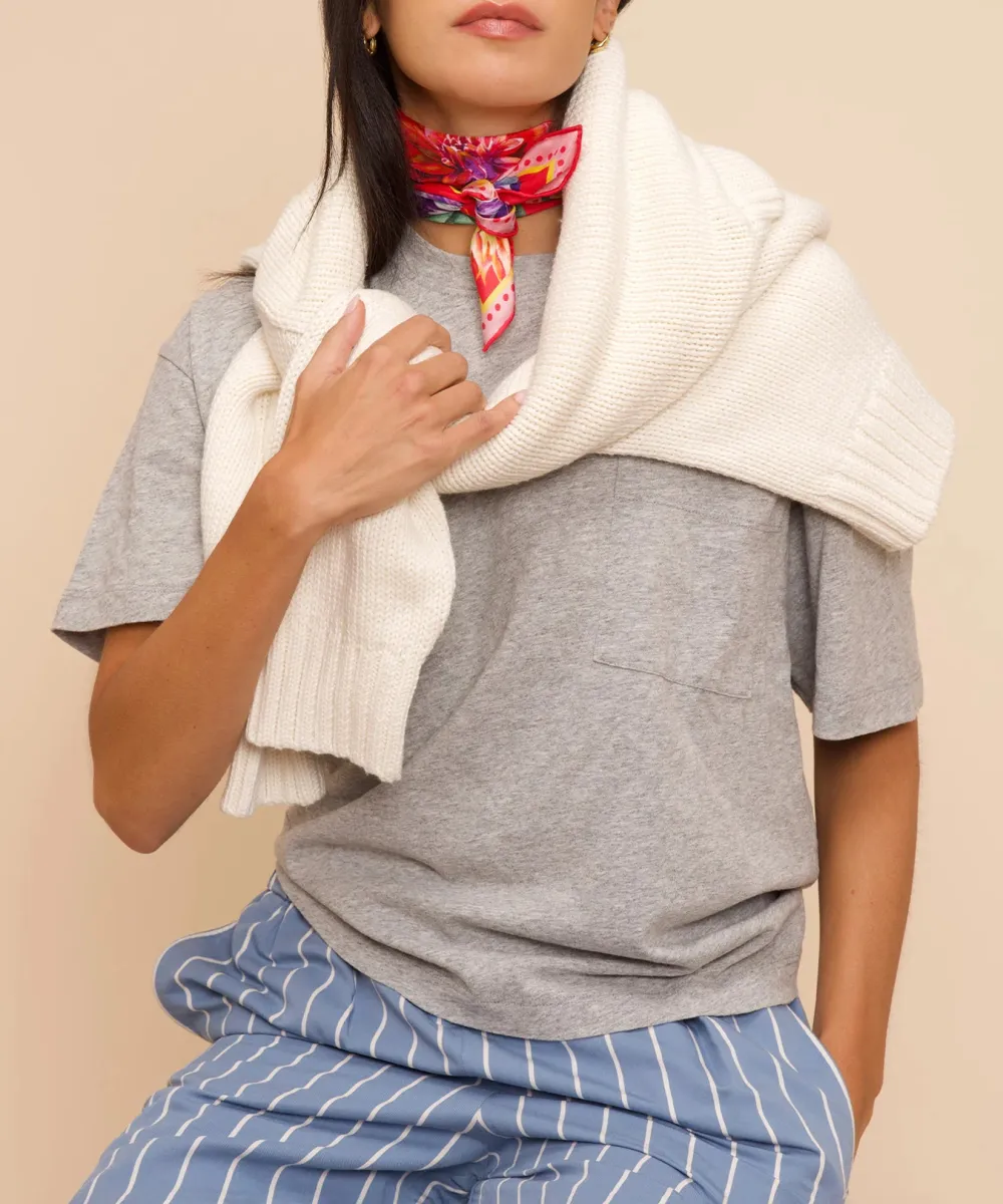Floral Casual Style Silk Bandana